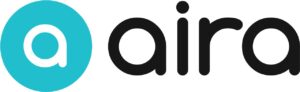 image shows logo for Aira app