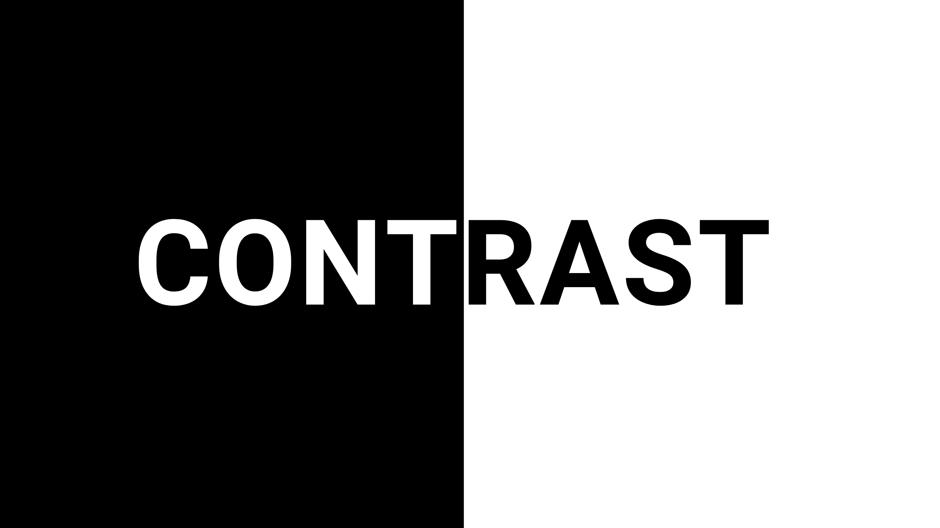 Use of Contrast to Improve Clarity