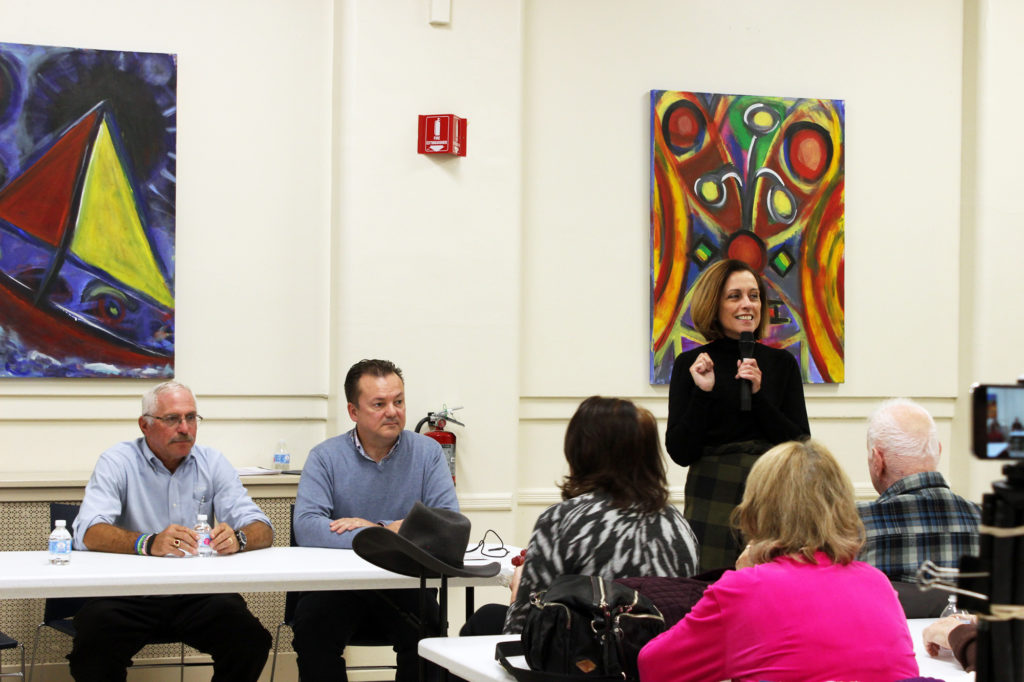 Dorrie Rush speaking at OE Patients accessibility event