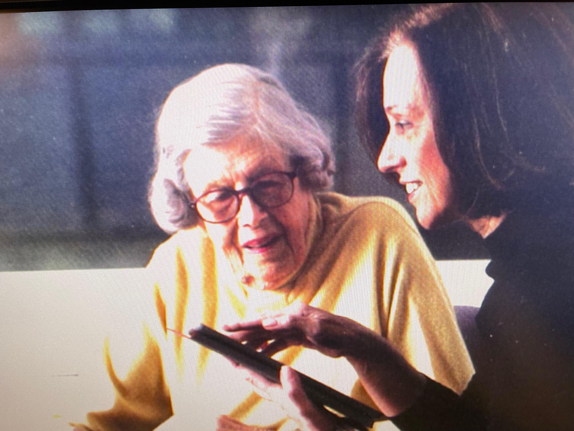 Edythe Heyman and Dorrie Rush at Lighthouse Guild in 2015