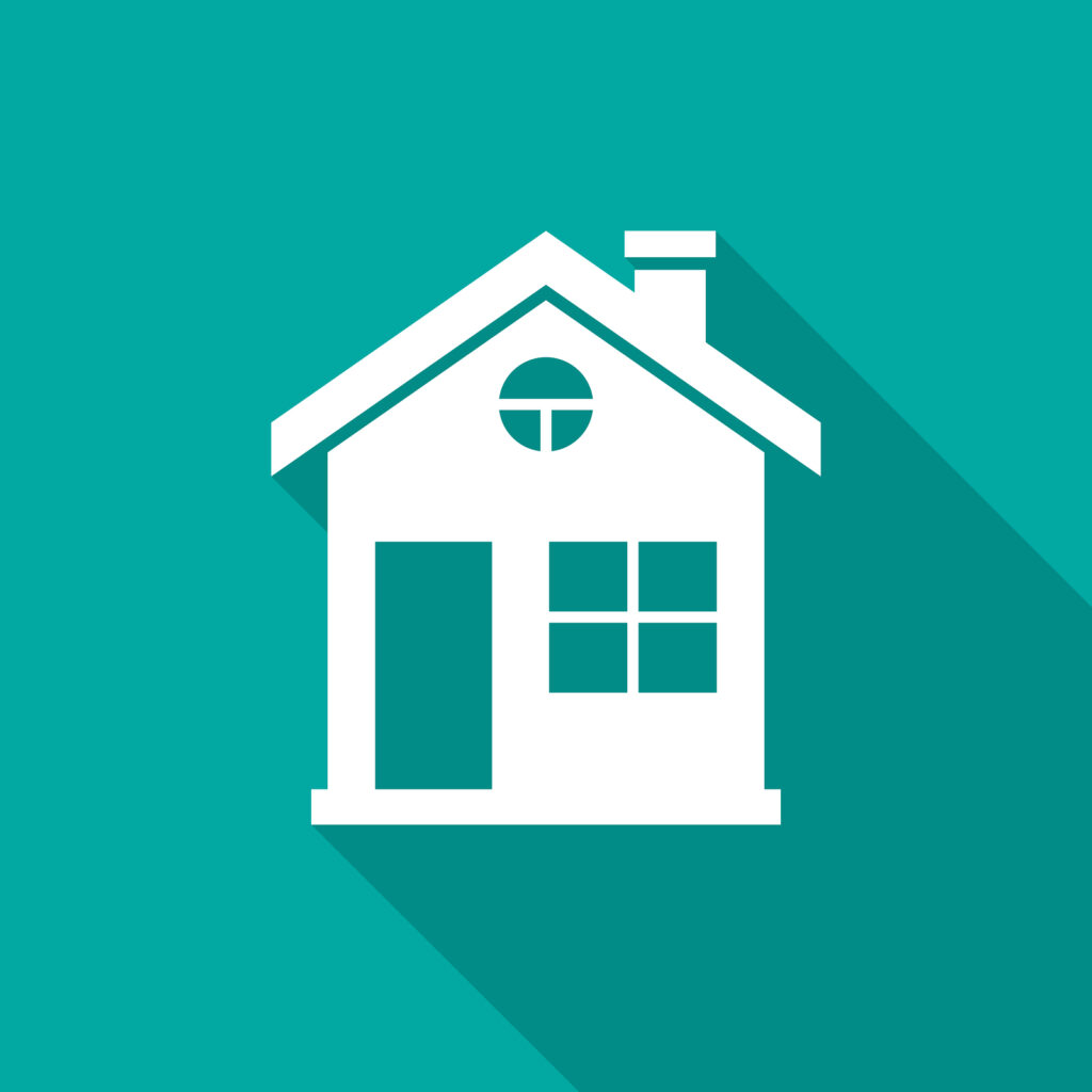 Image shows a house icon.