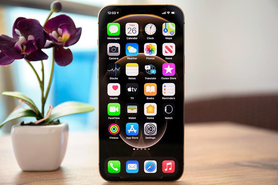 Image shows i-phone.